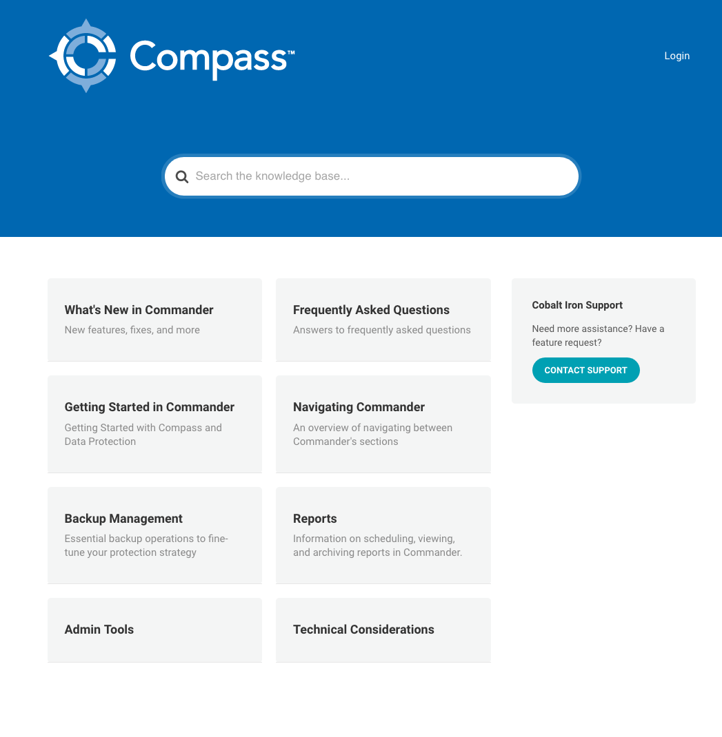 The Compass® Experience Tools and Support for Our Users